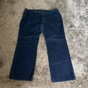 LOFT womens Dark Blue trousers jeans